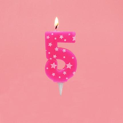 0-8 Years Birthday Candle New Girls Kids Birthday Numbers Candle Cake Candles Colorful Birthday Cake Candles for Kids Adults Number Cake Topper Decoration For Birthday Wedding Crown Smoke-free Cake Candles for For Cake Party Supplies
