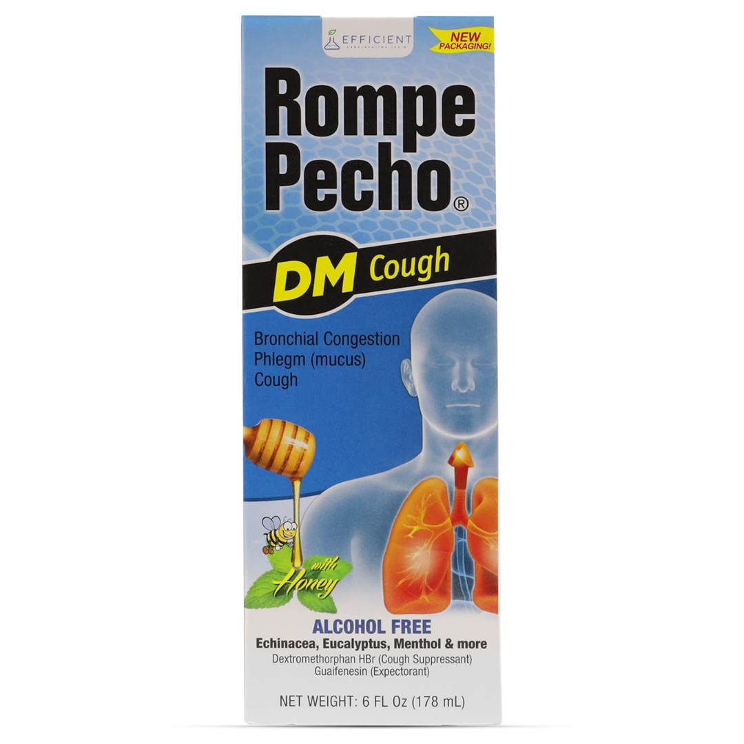 Rompe Pecho DM Expectorant Cough & Cold Syrup (6oz)
