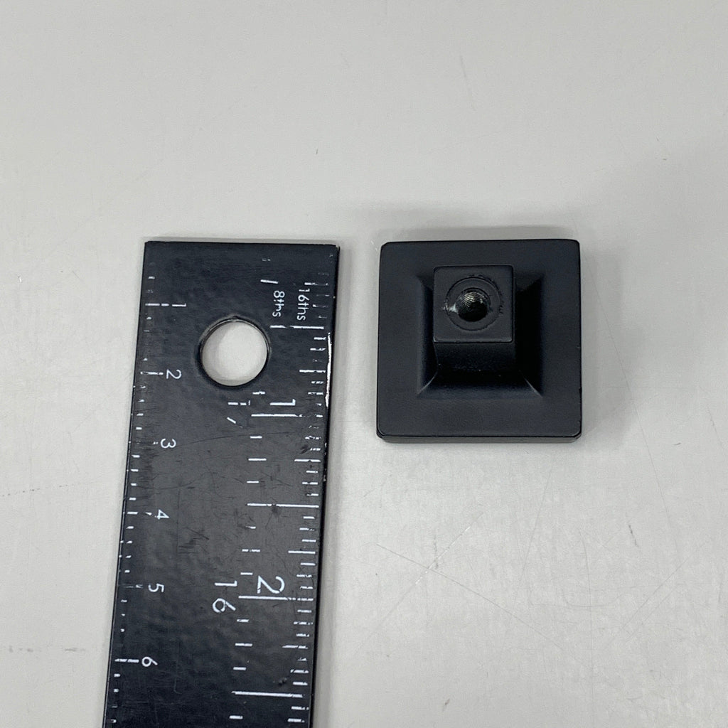 BERENSON (25 PACK) Contemporary Advantage One Square Knob Matte Black 0951-1055-P