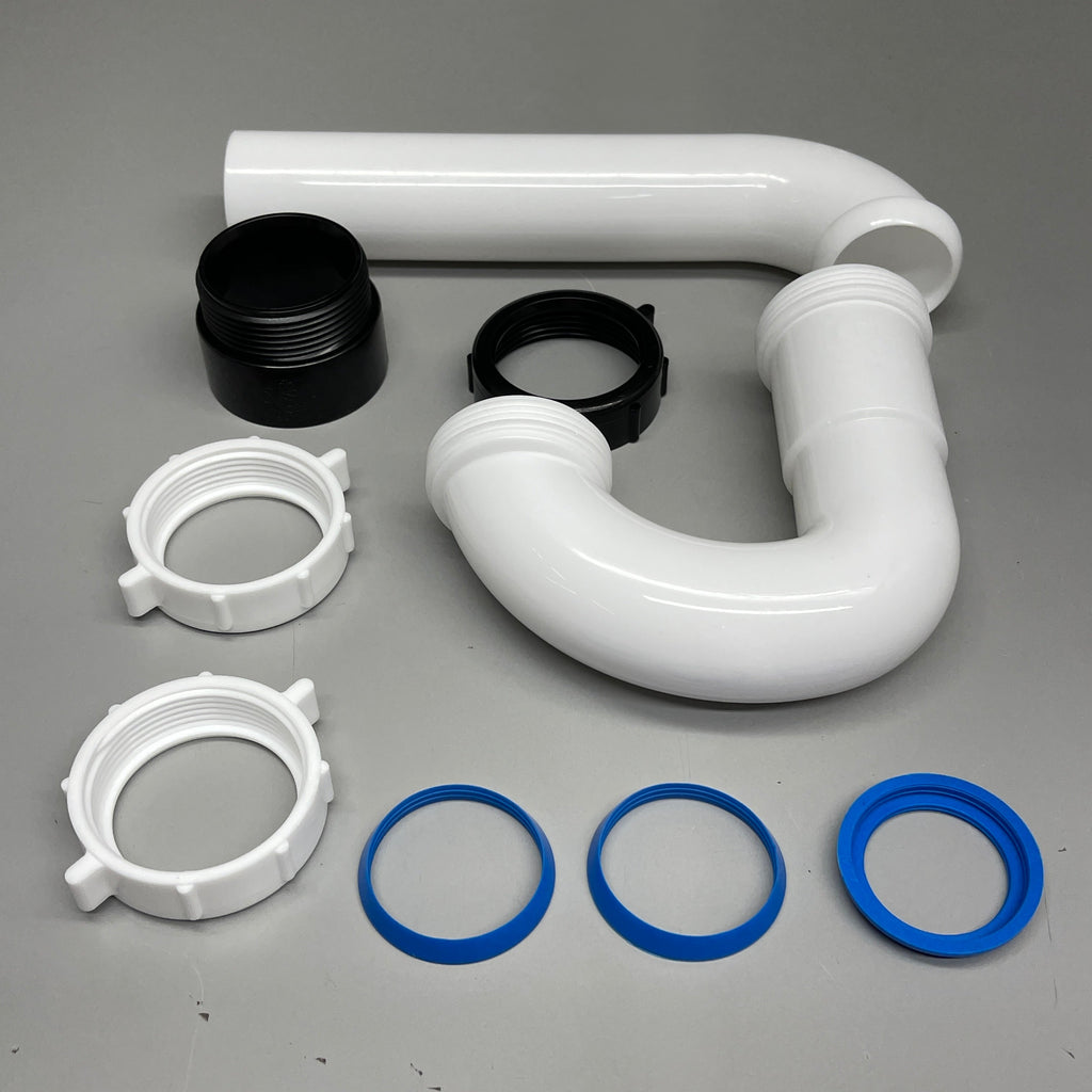 DB DEARBORN 1-1/2” P-Trap w/ Threaded ABS Adapter White P9704AB