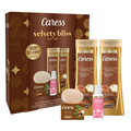 Caress Velvety Bliss Shea Butter & Brown Sugar Gift Set for Women (4-Piece Set)