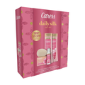 Caress Daily Silk White Peach & Orange Blossom Gift Set for Women (4-Piece Set)