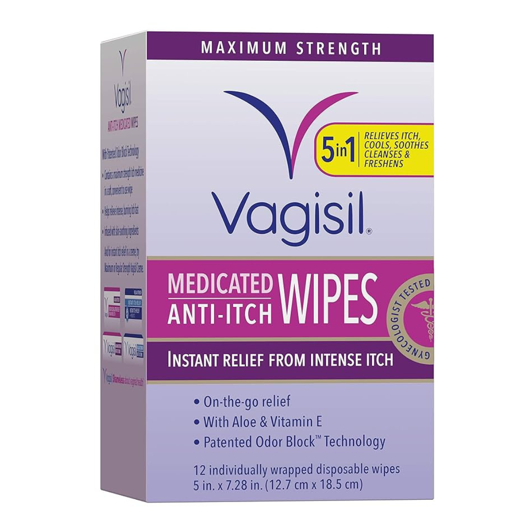 VAGISIL Medicated Wipes 12 ct
