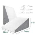 Triangle sponge cushion, headboard pillow, elderly care sofa backrest cushion, waist protection, half lying, half lying, sloping pillow