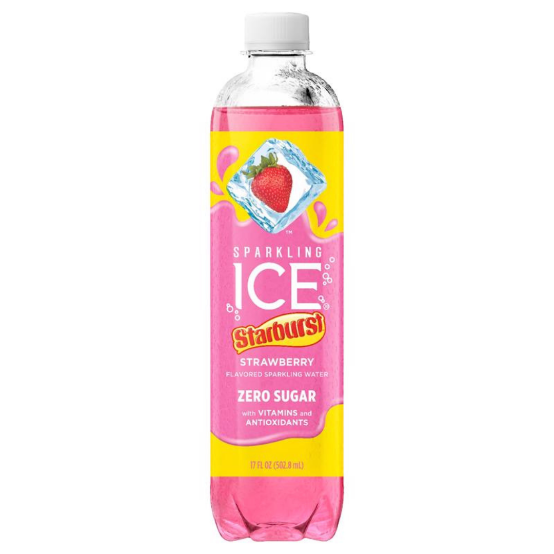 Sparkling Ice Starburst Strawberry Flavored Sparkling Water (17oz)