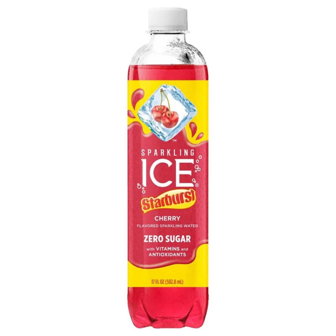 Sparkling Ice Starburst Cherry Flavored Sparkling Water (17oz)