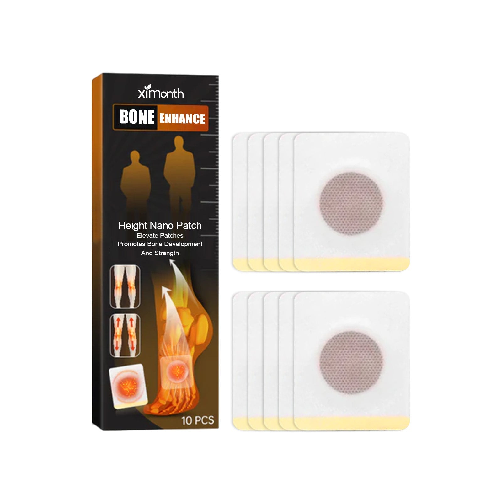 Height Boost Patch, Body Height Care Plantar Point Patch Grow Body Foot Patch