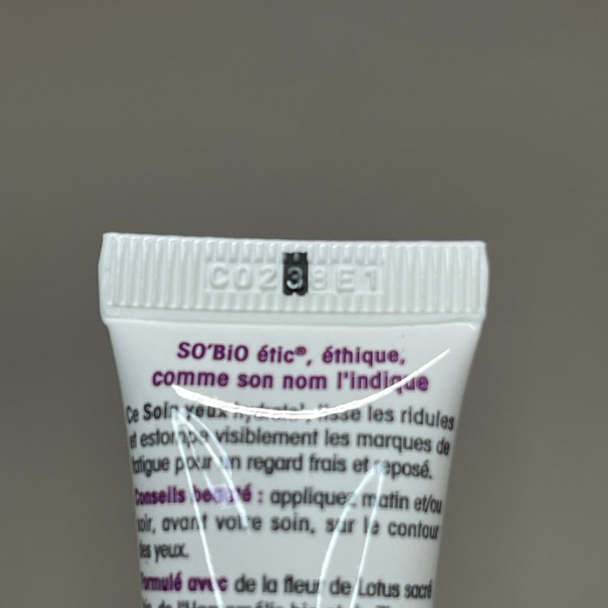SO BIO ETIC Anti-fatigue Smoothing Eye Contour .5 OZ (New)