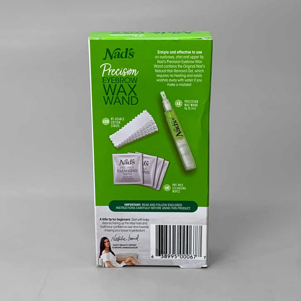 NADS Precision Eyebrow Wand Waxing Kit Soothing Honey 0.2oz 0677EN06