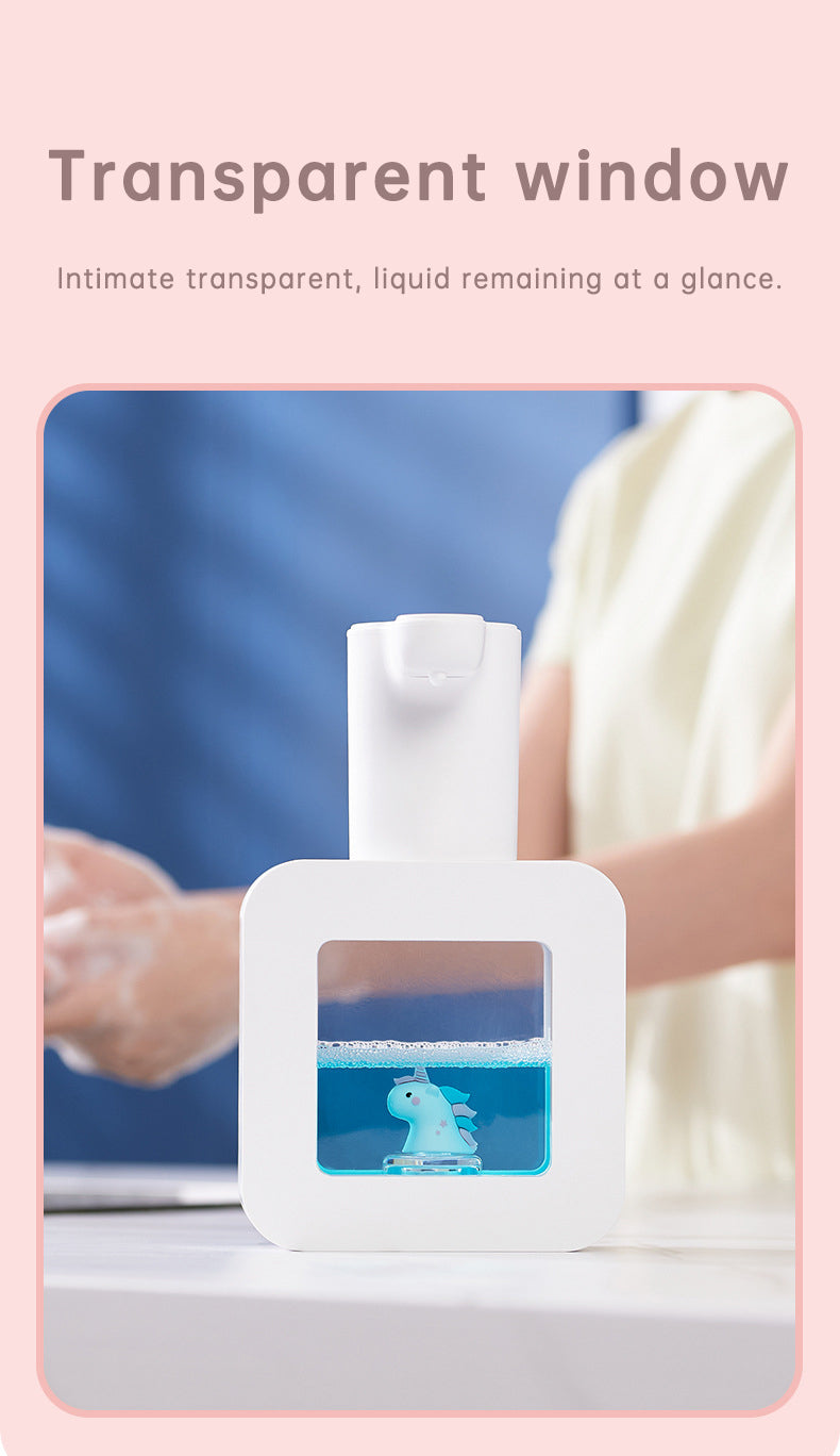 Cute Cat Rechargeable Touchless Automatic Soap Dispenser 400ml Kids foam Soap Dispenser with Night Light