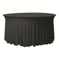 Stretch Table Cover Round Skirt Tablecloth
