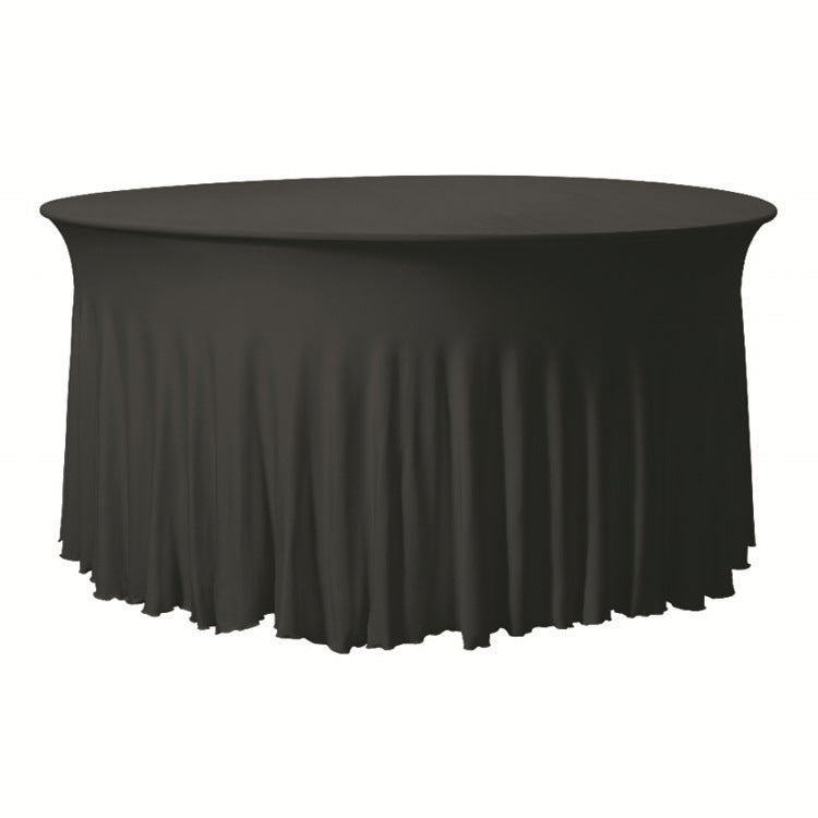 Stretch Table Cover Round Skirt Tablecloth