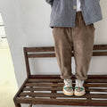 Children's Fashionable Elastic Corduroy Pants