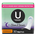 KOTEX Overnight Pads No Wings 30 ct