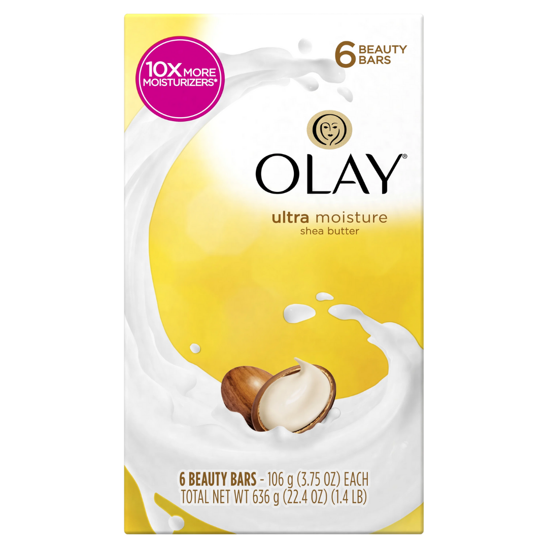 Olay Ultra Moisture Bar Soap Shea Butter (3.75oz x 6 Bars)