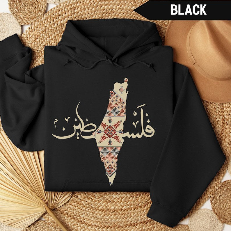 Hoodies Palestine Traditional Hoodie Arabic