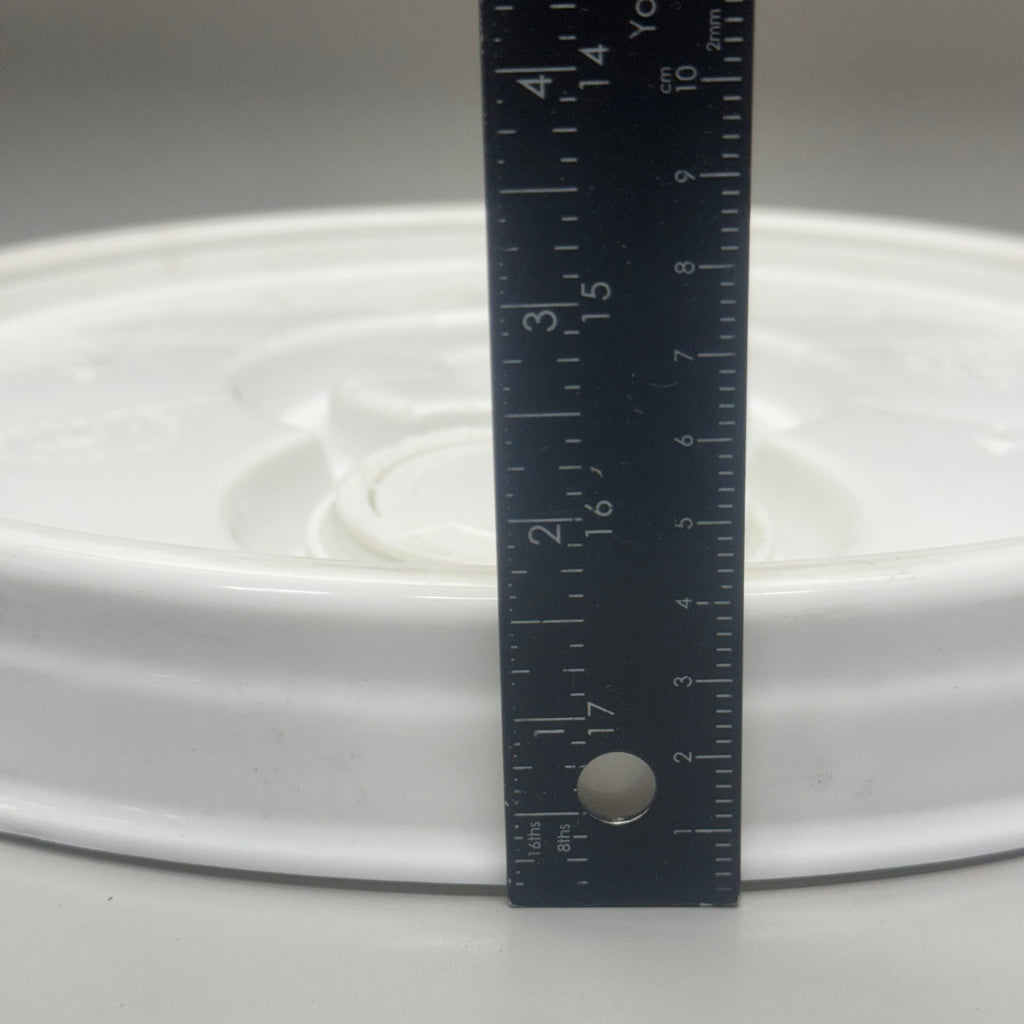 LETICA Tank Bucket Caps (10 Pack) L3100 12”Dx1 1/2”H Plastic White