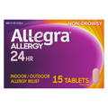 Allegra Allergy 24HR Tablets Fexofenadine 180mg (15ct)