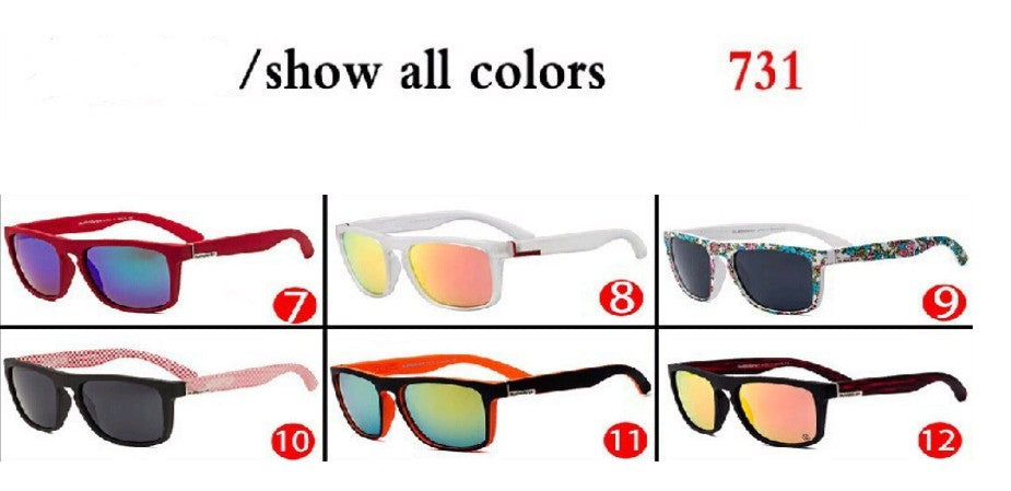 QUISVIKER Brand New Polarized Glasses Men Women Fishing Glasses Sun Goggles Camping Hiking Driving Eyewear （C7-C12）