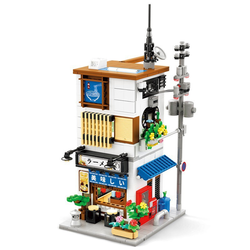 Alleyway Street View Building Block Assembly Model Toy