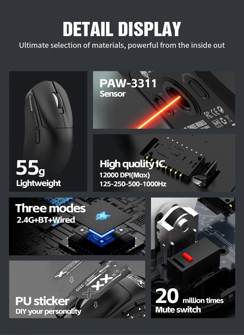mouse lightweight E-sports game the third mock examination Bluetooth wireless mouse notebook mouse