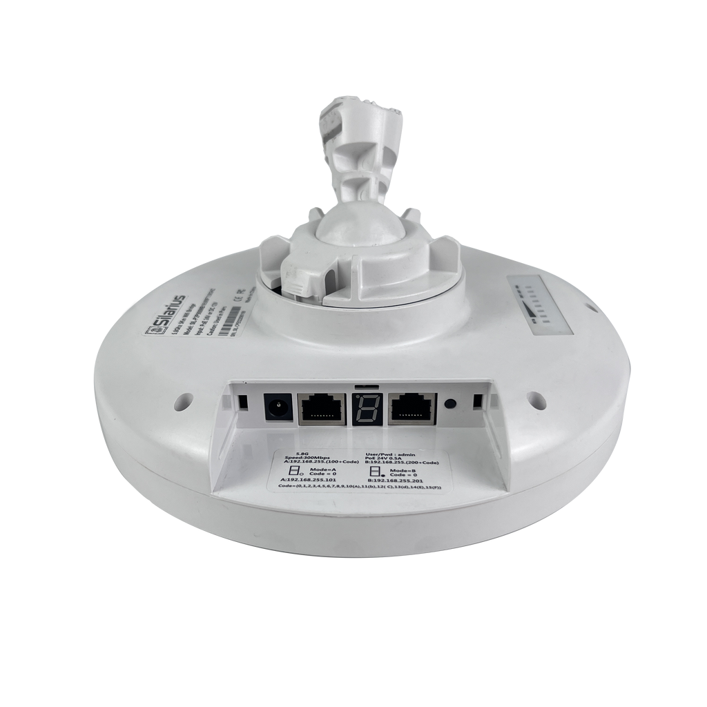 Silarius SIL-P2P900MB16500FT58GHZ Outdoor CPE P2P 5.8GHz 300Mbps - Pair (Up to 5Km/16,500ft)
