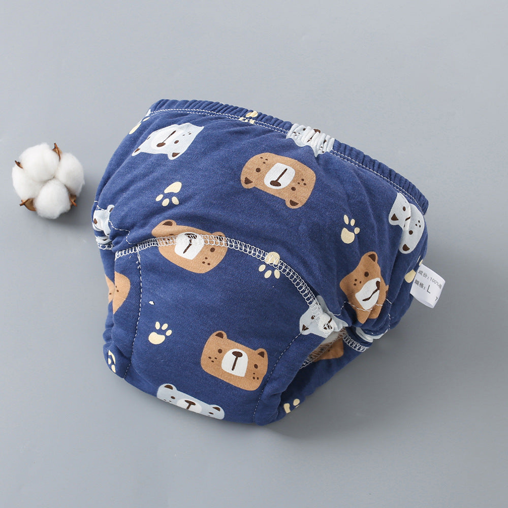 Washable 6-layer Breathable Gauze Baby Diaper Cover