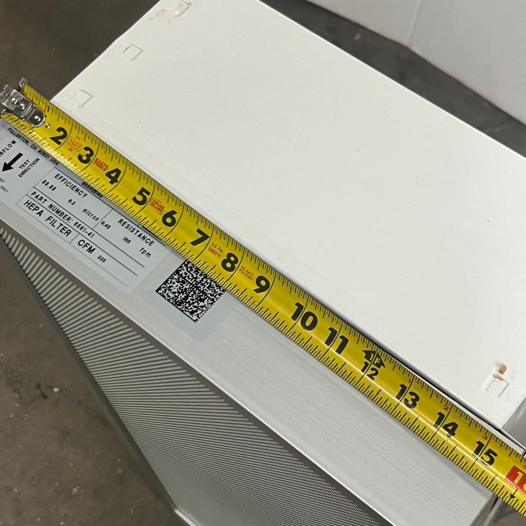 TERRA UNIVERSAL Whisper Flow Filtration System HEPA 240V 16"x36" White 6601-1636-H-220-P183498-3