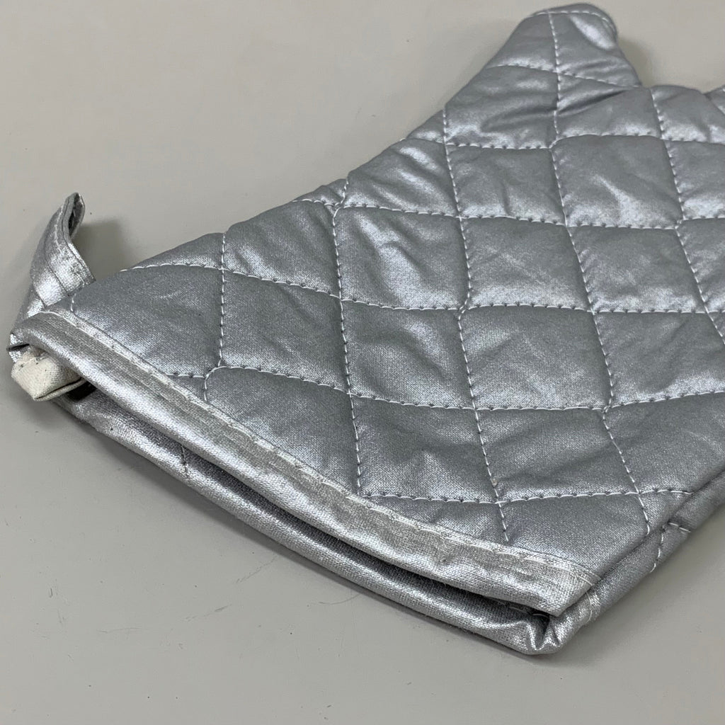 INTEDGE MANUFACTURE INC. Restaurant Grade Silicone Coated Mitts Silver 13" USA