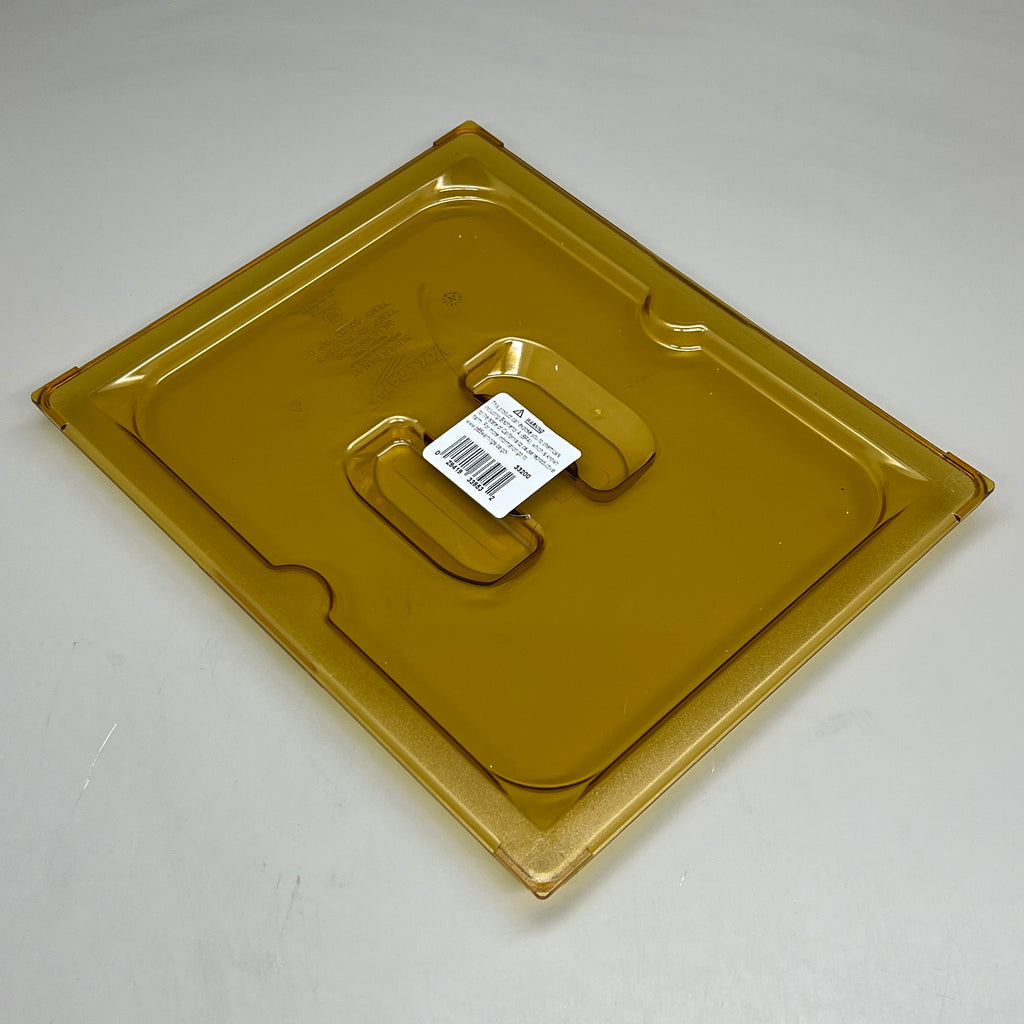 VOLLRATH (6 PK) Super Pan 1/2 Size Amber High Heat Solid Cover Lids 33200