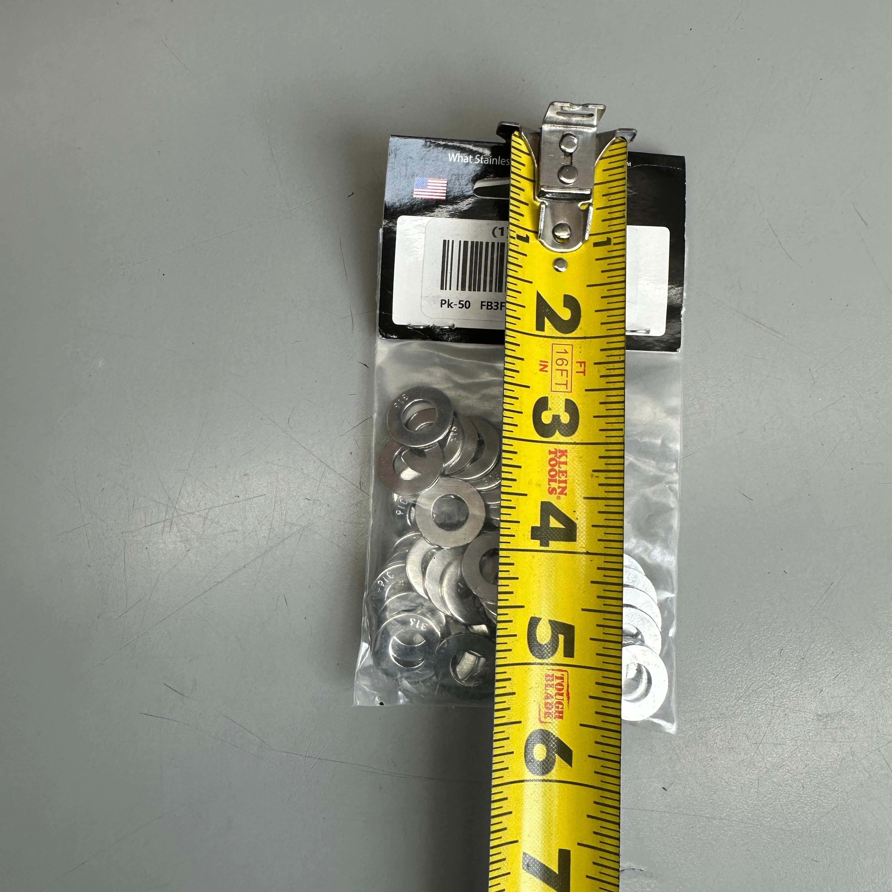 FOREVER BOLT Stainless Steel Flat Washer Sz 5.5 in x 3 in 50 Pack