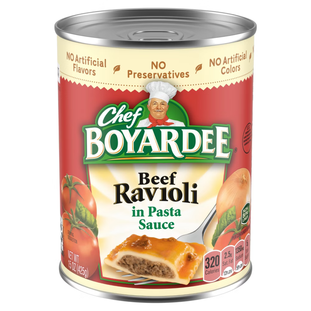 Chef Boyardee Beef Ravioli in Tomato & Meat Sauce (15oz)