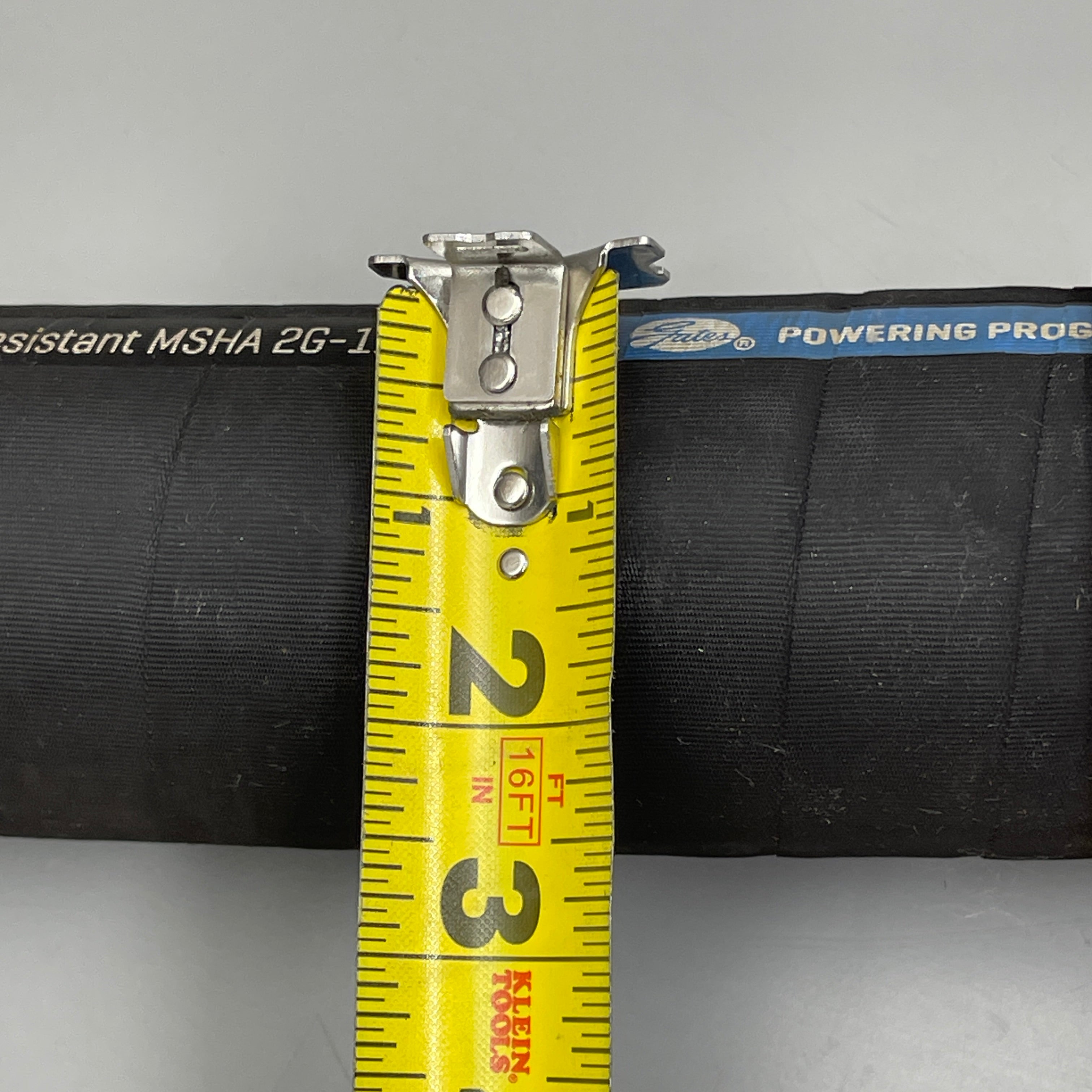 GATES MegaSpiral GSP 4ft Hydraulic Hose 2" ID 2.63 OD 3000 PSI w/ Elbow 32EFG3K