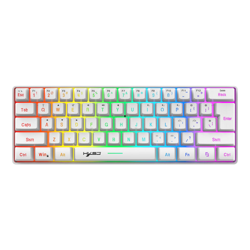 61 key keyboard Bluetooth the third mock examination 2.4G wireless keyboard RGB backlight tablet phone mini keypad