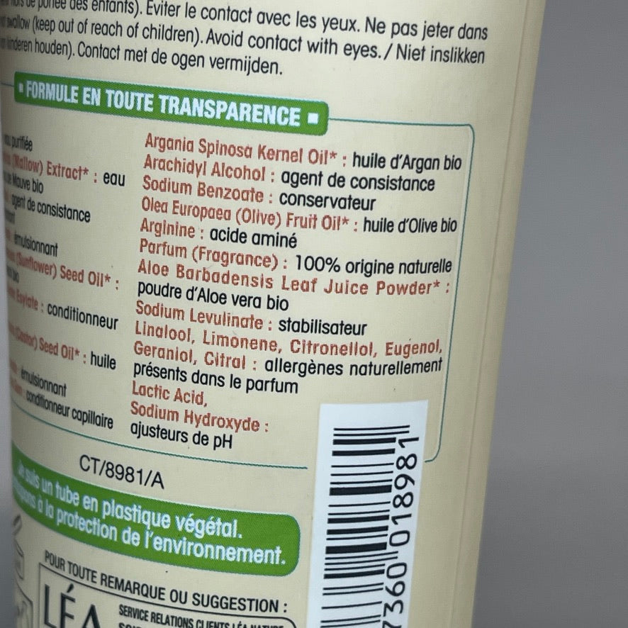 SO BIO ETIC Apres Shampooing Cheveux Brilliants Argan Shiny Hair Conditioner 6.76 FL OZ (New)
