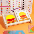 Building Block House Geometric Shape Spatial Reasoning Puzzle Tabletop Game Toy