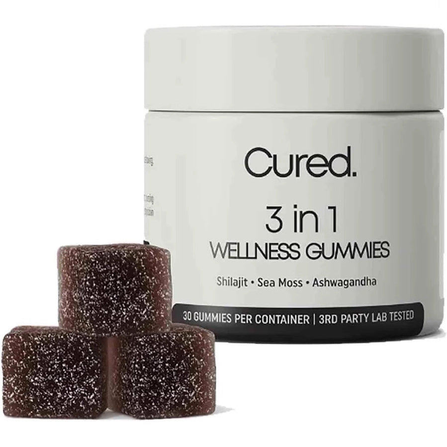 3 in 1 Gummies Cured Shilajit Gummies for Men