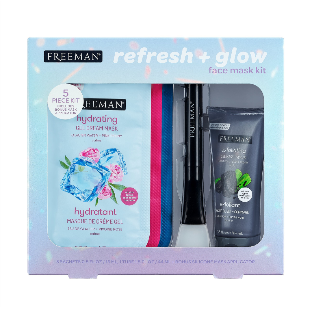 Freeman Refresh & Glow Face Mask Kit – 5 pieces