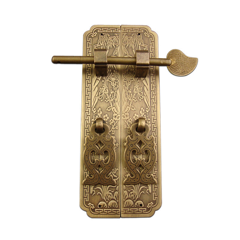 Vintage Pure Copper Antique Chinese Furniture Pure Copper Handle