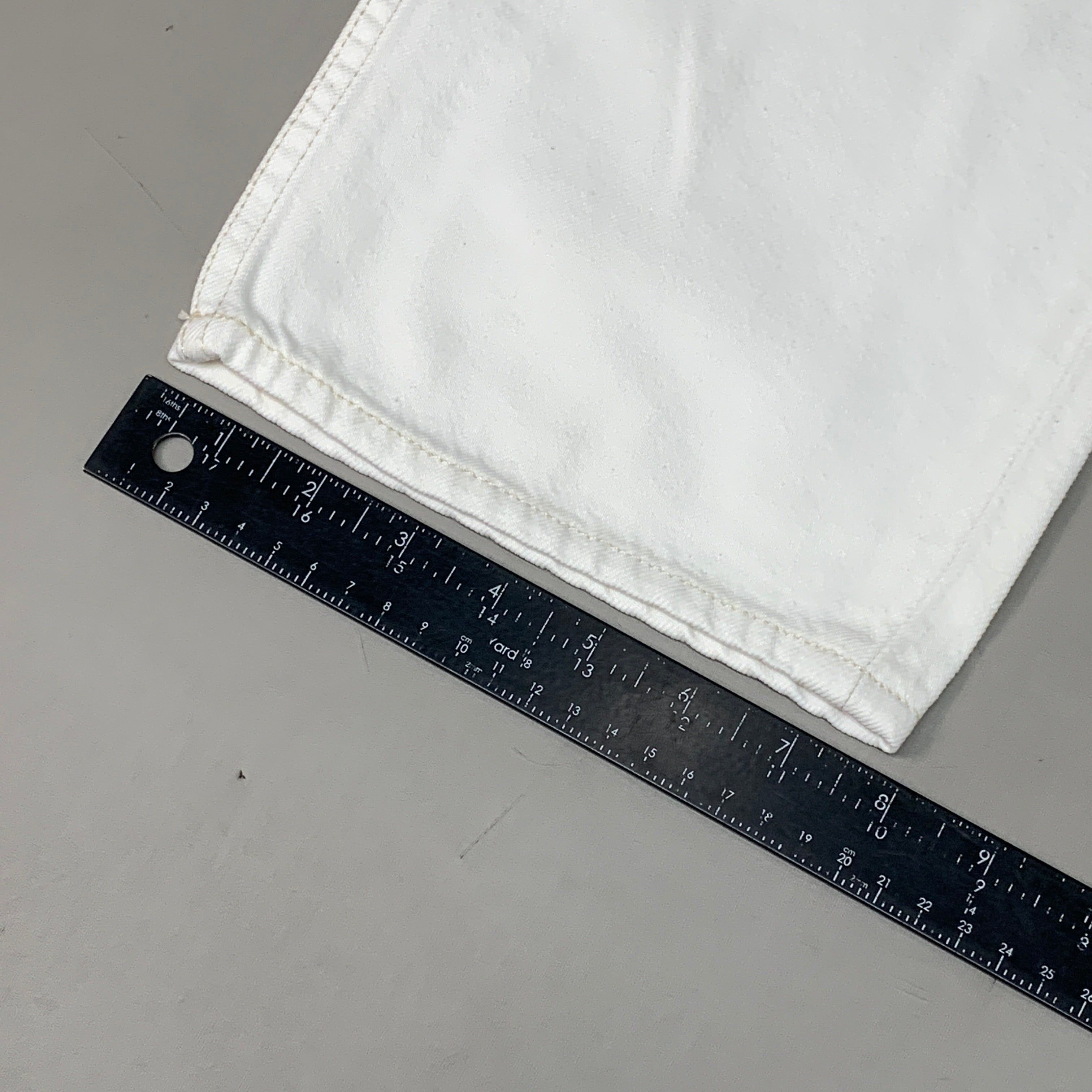 ETICA Tyler High Waist Straight Leg Ankle jeans Vintage White Size 26 EW180114A