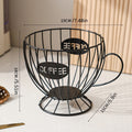 Large Capacity Metal Coffee Capsule Holder | Organizer & Dispenser for Nespresso, Keurig Capsules