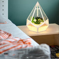 Simple Hollow Out Diamond Table Lamp Bedside