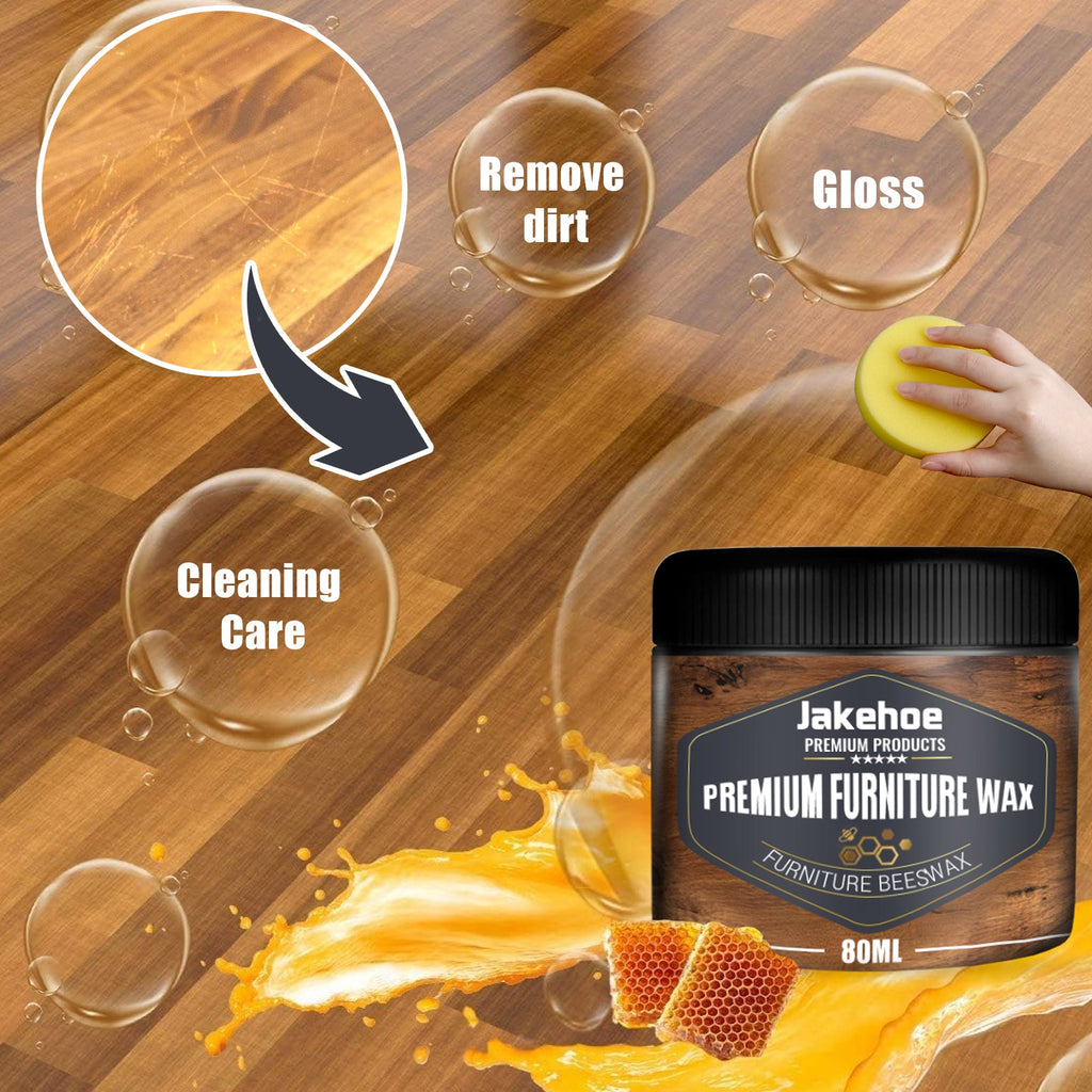 Beeswax, Wood Floor Mahogany Furniture Scratches Cleaning Care Polishing Brightening Maintenance Care Wax
