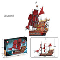 High-Difficulty Building Block Toy With Black Pearl Assembly Model Pieces