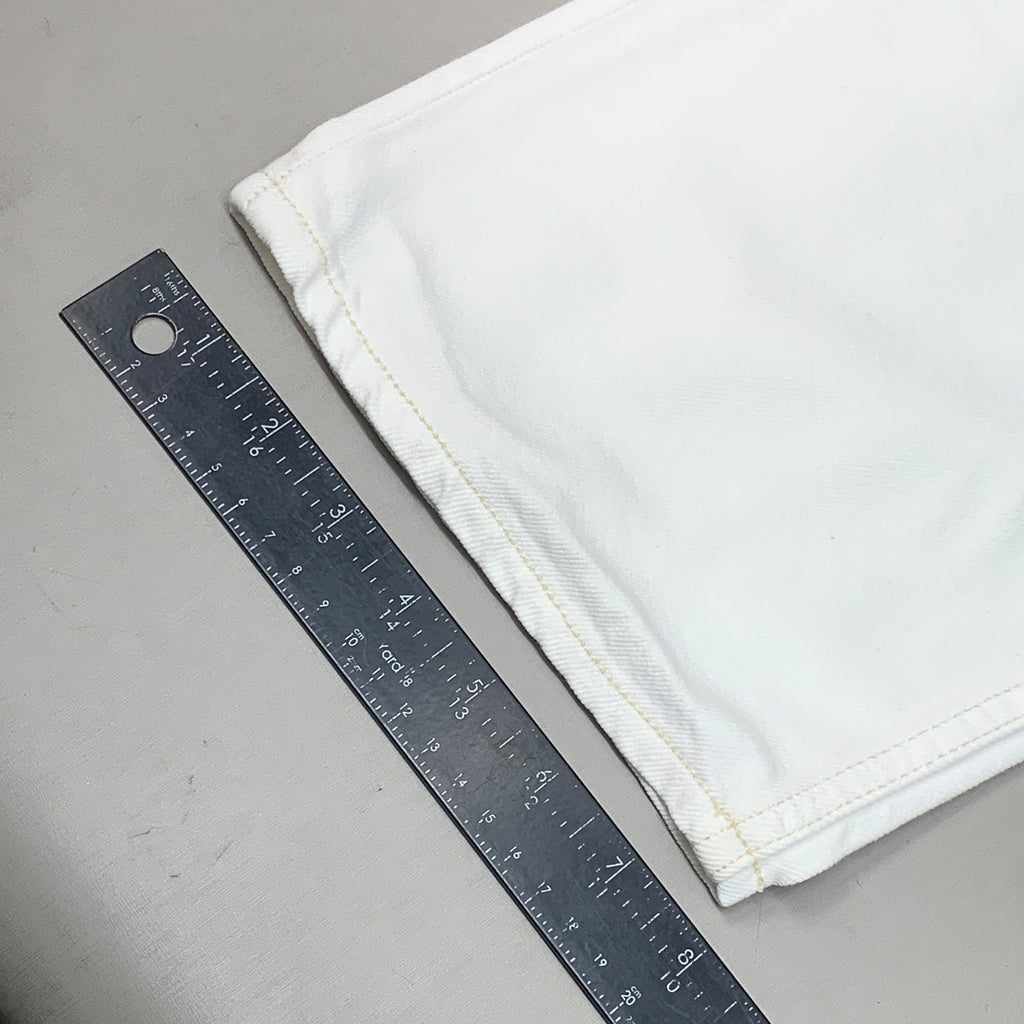 ETICA Tyler High Waist Straight Leg Ankle jeans Vintage White Size 28 EW180114A