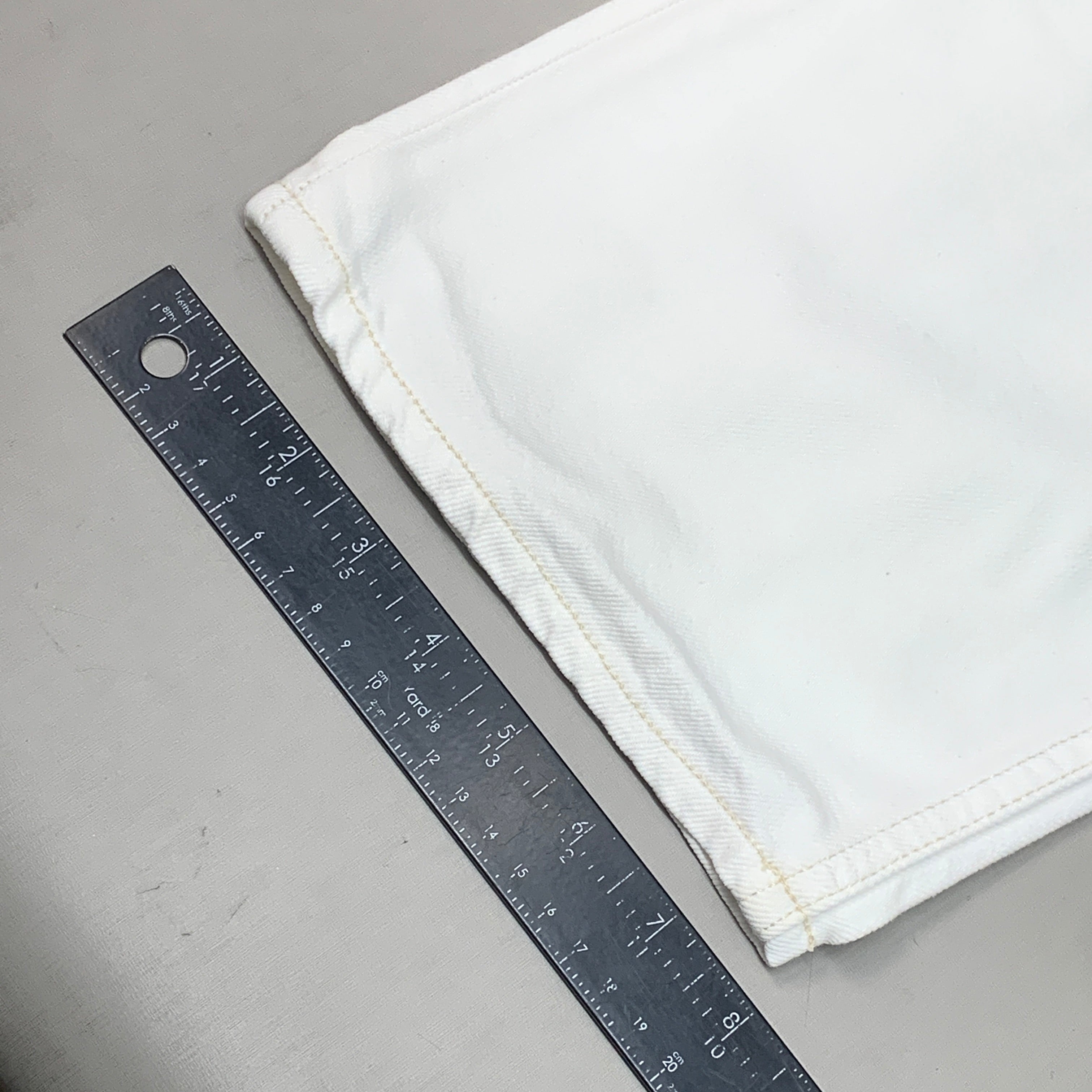 ETICA Tyler High Waist Straight Leg Ankle jeans Vintage White Size 28 EW180114A