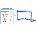 Mini foldable plastic soccer set, detachable posts, high-strength, indoor/outdoor, kids' bday gift