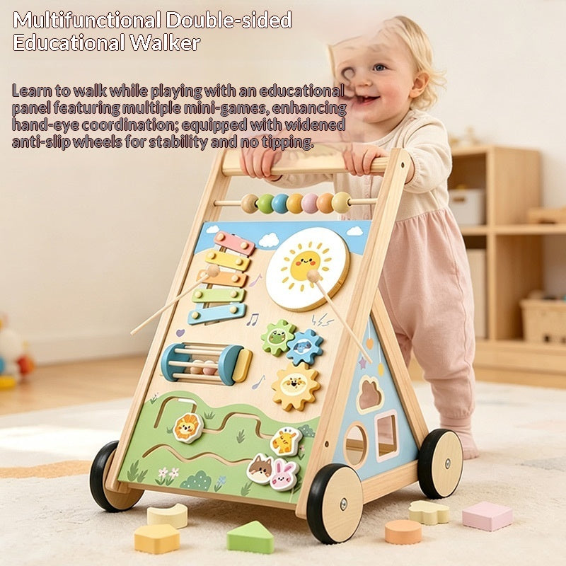 Wooden Toddler Walker Baby Early Education Educational Toy