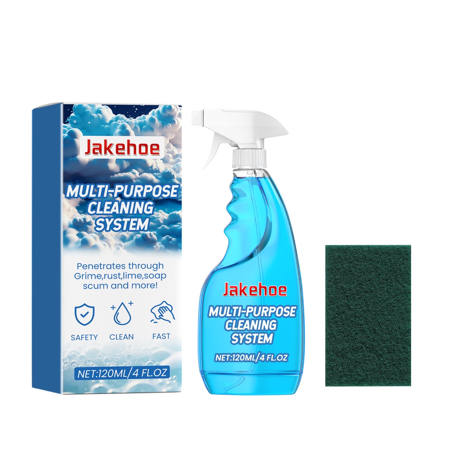 Multi Purpose Cleaning System, Gentle Decontamination Multi-Surface Foam Cleaner For Kitchen Cooktop Cookware