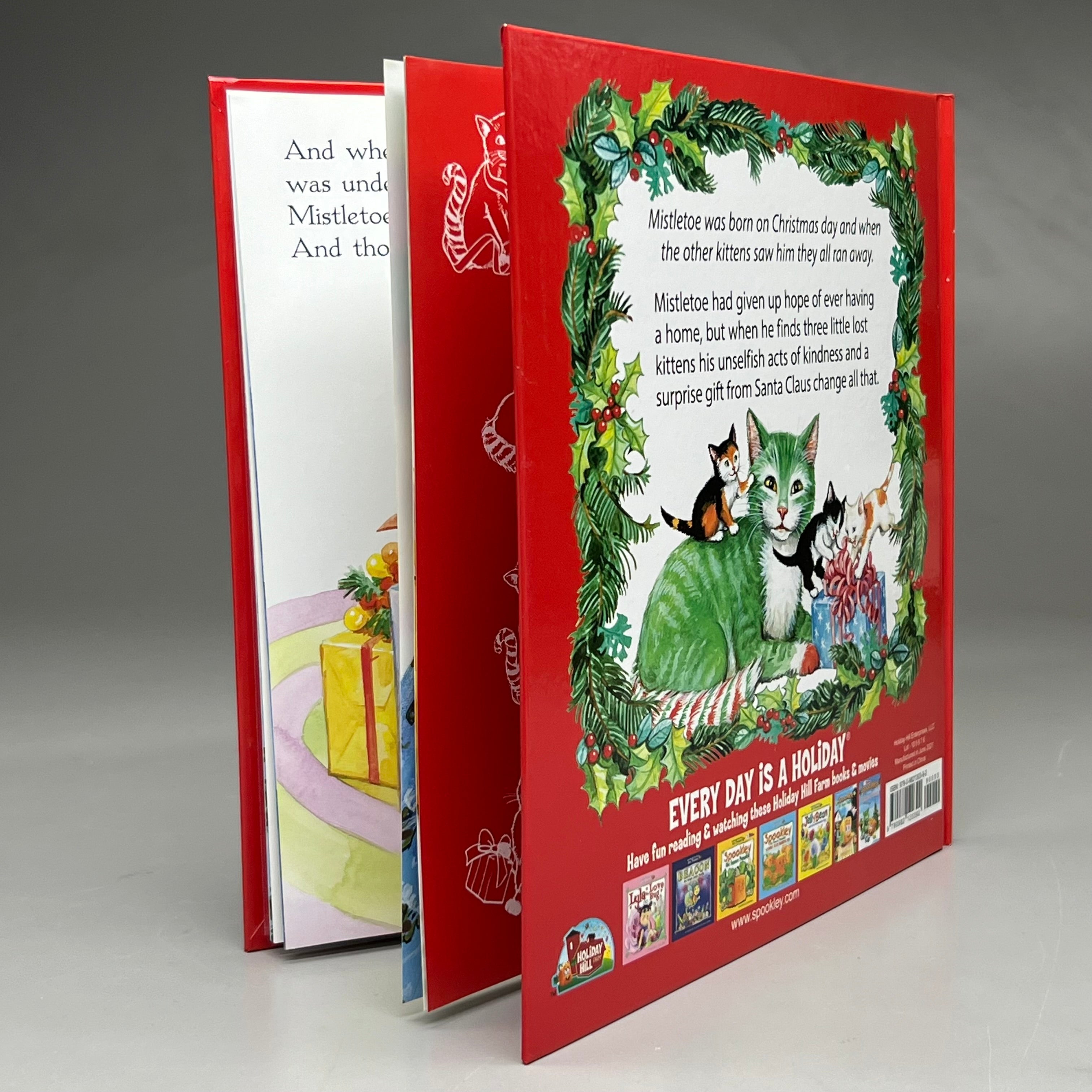 THE LEGEND OF MISTLETOE and THE CHRISTMAS KITTENS Hardcover Book